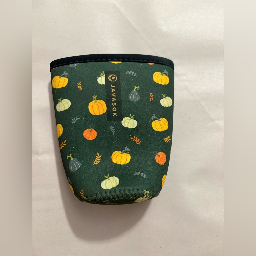 Java Sok Medium Pumpkin Neoprene Cup Sleeve